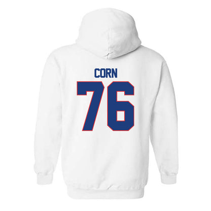 LA Tech - NCAA Football : Cyler Corn - Generic Shersey Hooded Sweatshirt-1