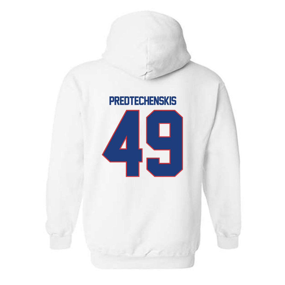 LA Tech - NCAA Football : James Predtechenskis - Generic Shersey Hooded Sweatshirt-1