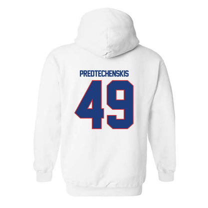 LA Tech - NCAA Football : James Predtechenskis - Generic Shersey Hooded Sweatshirt-1