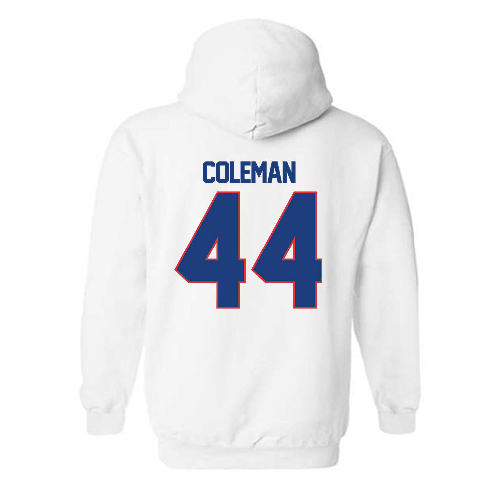 LA Tech - NCAA Football : Kaleb Coleman - Generic Shersey Hooded Sweatshirt-1