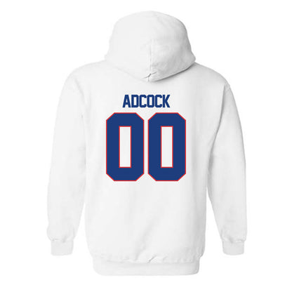 LA Tech - NCAA Football : Aric Adcock - Generic Shersey Hooded Sweatshirt-1