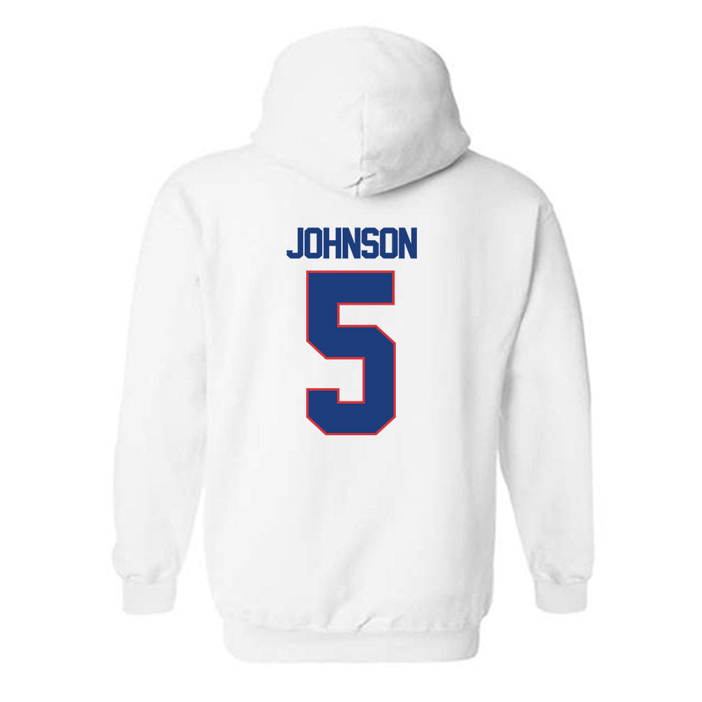 LA Tech - NCAA Football : Benji Johnson - Generic Shersey Hooded Sweatshirt-1