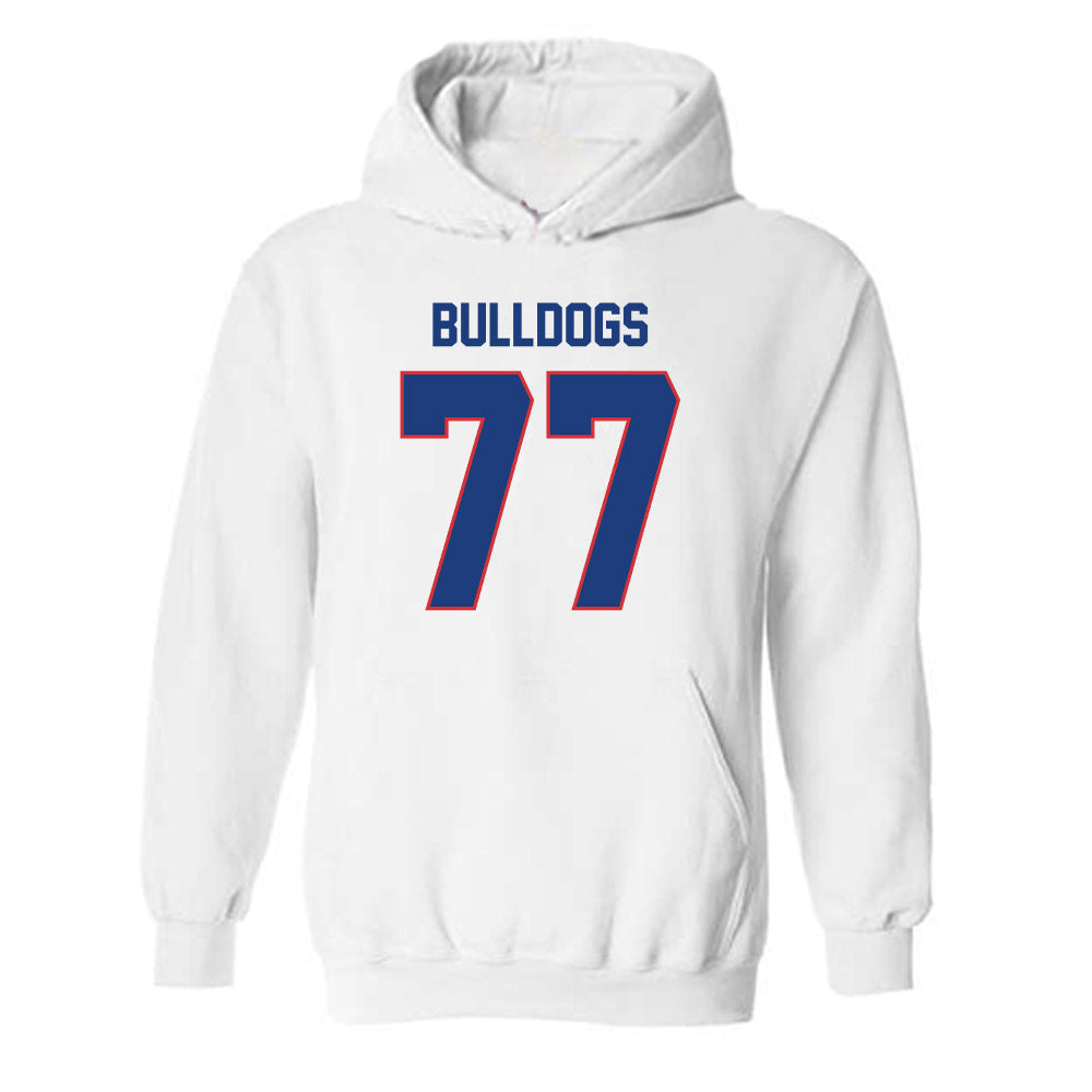 LA Tech - NCAA Football : Aric Adcock - Generic Shersey Hooded Sweatshirt-0