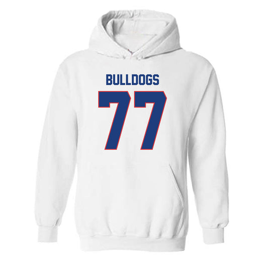 LA Tech - NCAA Football : Aric Adcock - Generic Shersey Hooded Sweatshirt-0