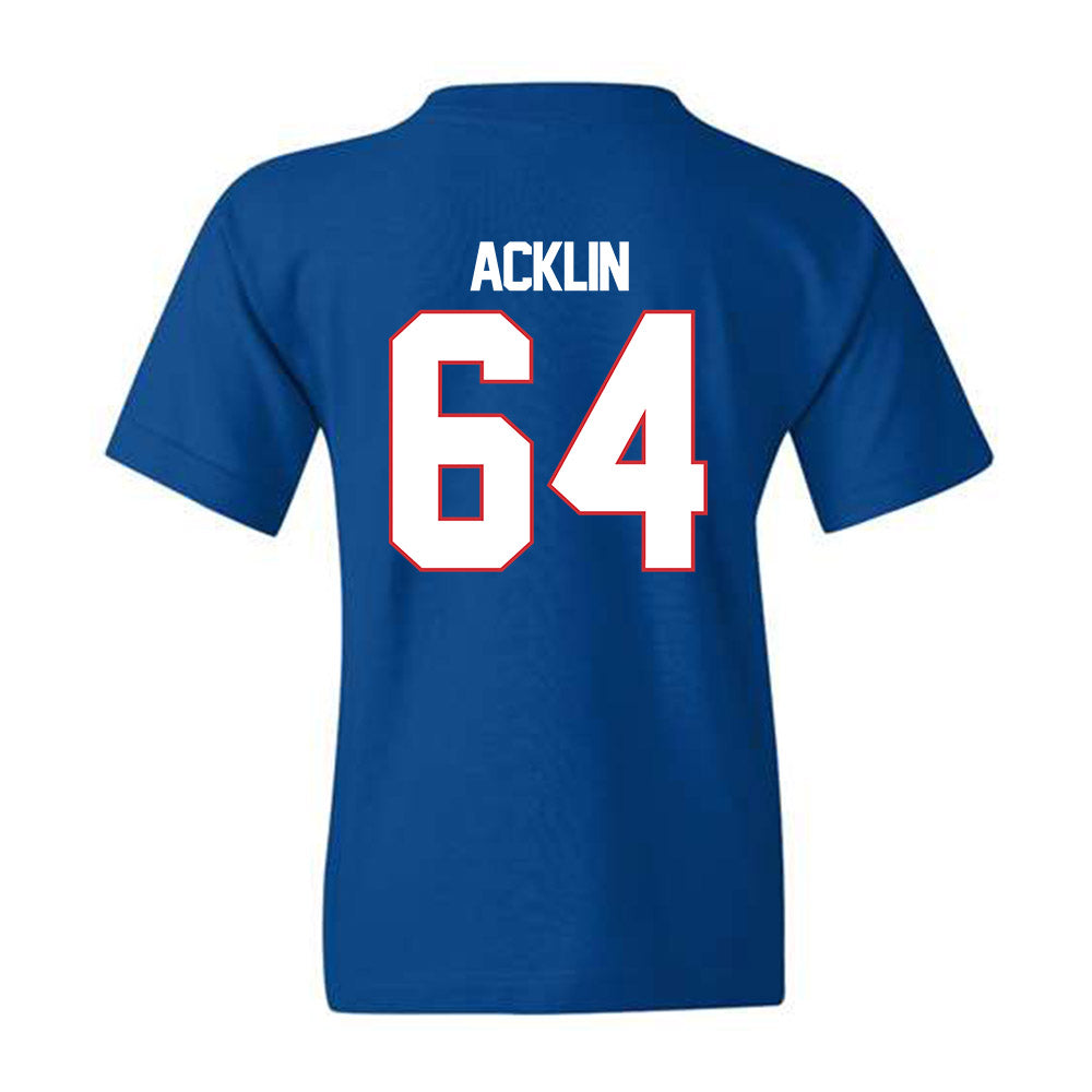 LA Tech - NCAA Football : Jake Acklin - Generic Shersey Youth T-Shirt