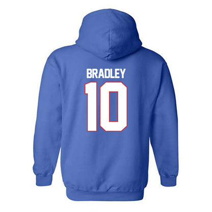 LA Tech - NCAA Football : Jackson Bradley - Generic Shersey Hooded Sweatshirt-1