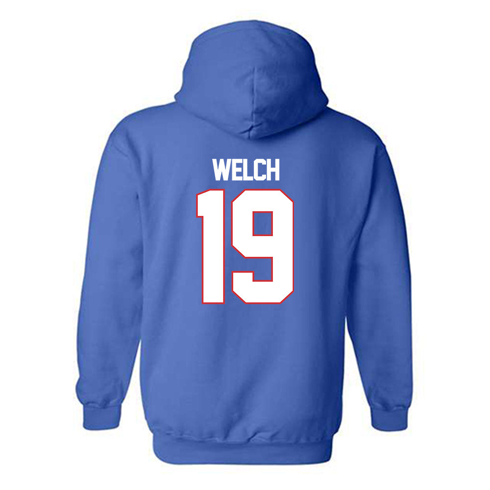 LA Tech - NCAA Football : Mason Welch - Generic Shersey Hooded Sweatshirt-1