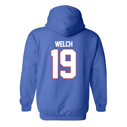 LA Tech - NCAA Football : Mason Welch - Generic Shersey Hooded Sweatshirt-1