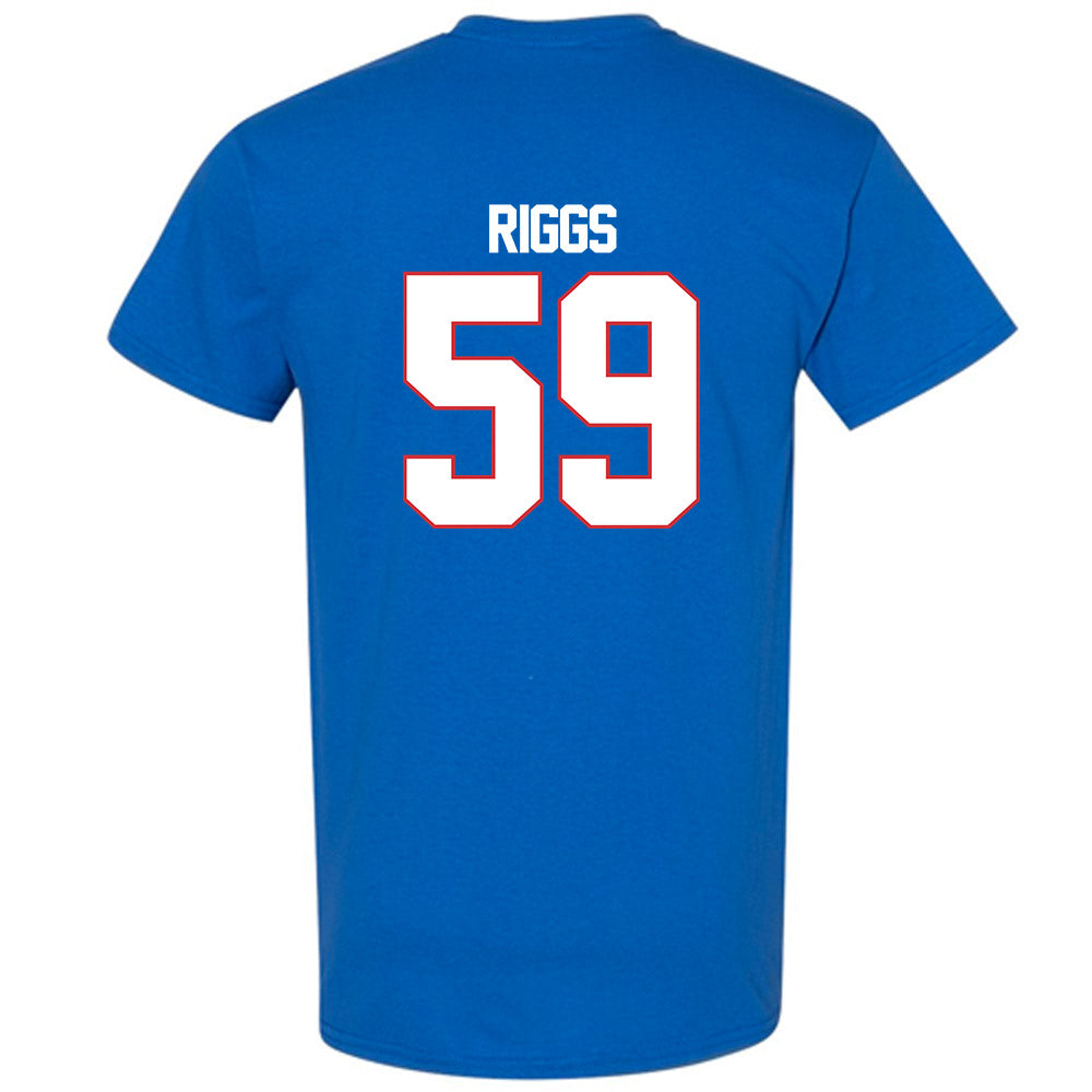 LA Tech - NCAA Football : Jake Riggs - Generic Shersey T-Shirt-1