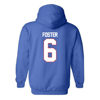 LA Tech - NCAA Football : Jakari Foster - Generic Shersey Hooded Sweatshirt-1