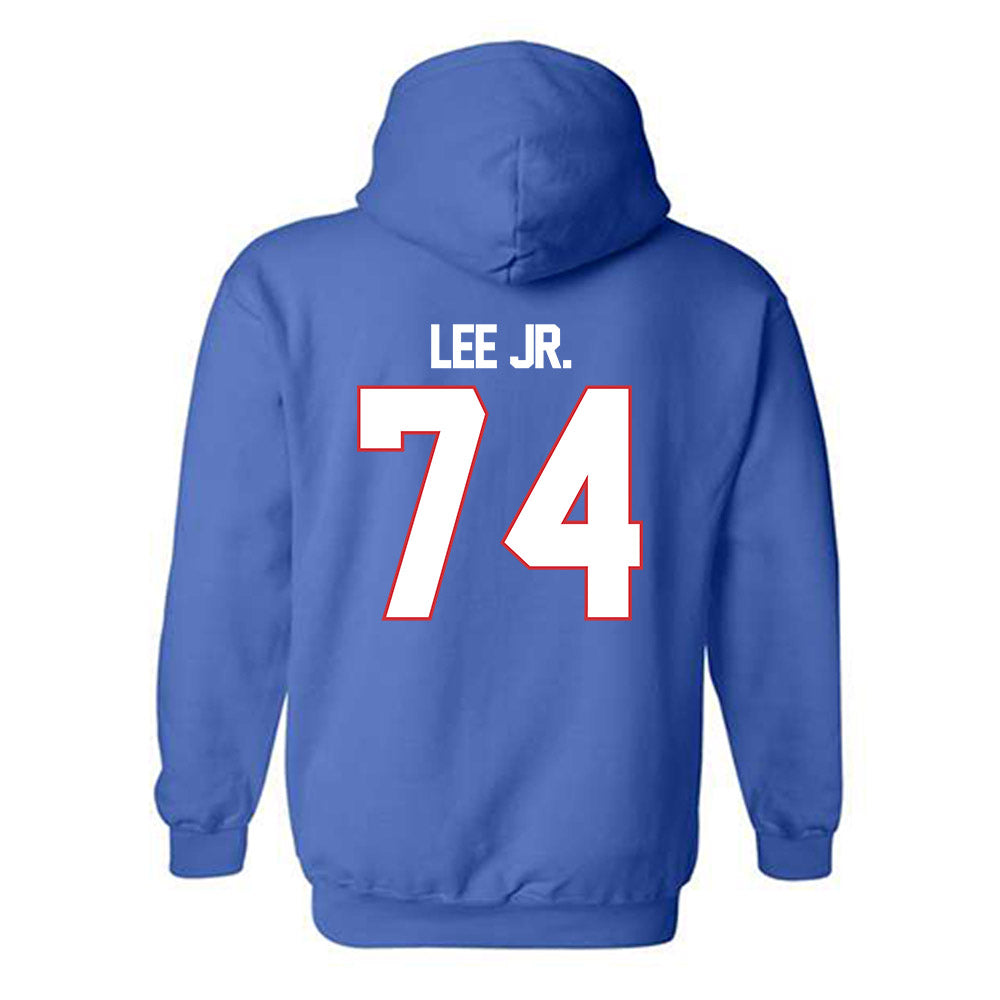 LA Tech - NCAA Football : Jamon Lee Jr. - Generic Shersey Hooded Sweatshirt-1