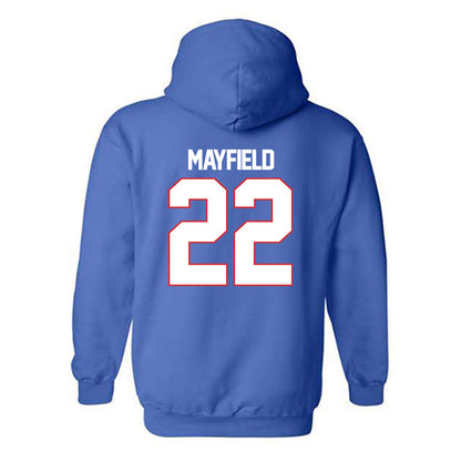 LA Tech - NCAA Football : Jadon Mayfield - Generic Shersey Hooded Sweatshirt-1