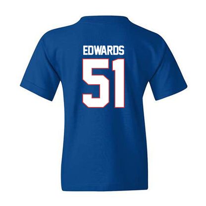LA Tech - NCAA Football : Amery Edwards - Generic Shersey Youth T-Shirt-1