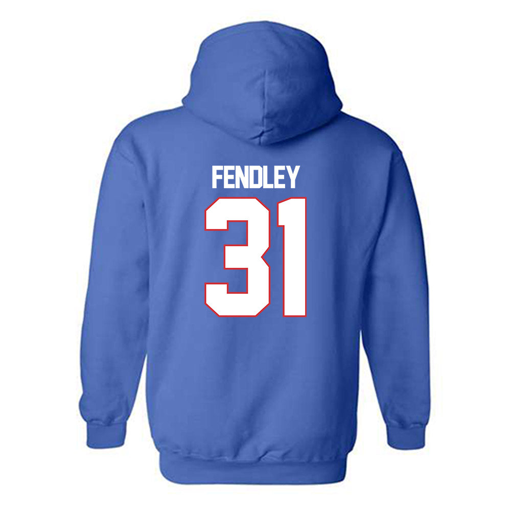 LA Tech - NCAA Football : Will Fendley - Generic Shersey Hooded Sweatshirt-1