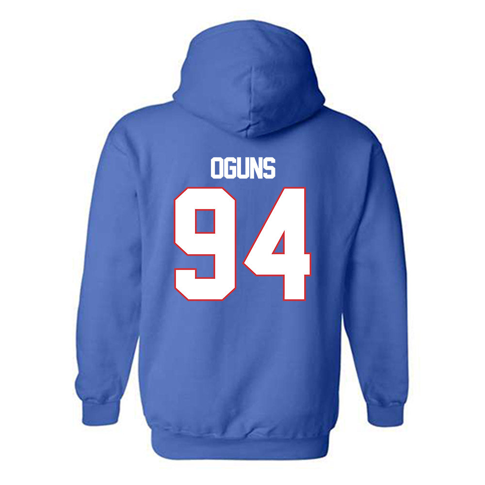 LA Tech - NCAA Football : Emmanuel Oguns - Generic Shersey Hooded Sweatshirt-1