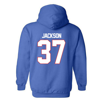 LA Tech - NCAA Football : Zachary Jackson - Generic Shersey Hooded Sweatshirt-1