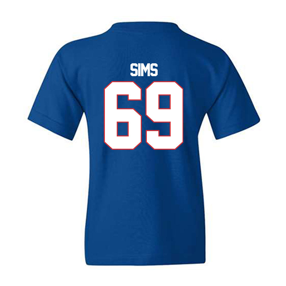 LA Tech - NCAA Football : Trent Sims - Generic Shersey Youth T-Shirt-1