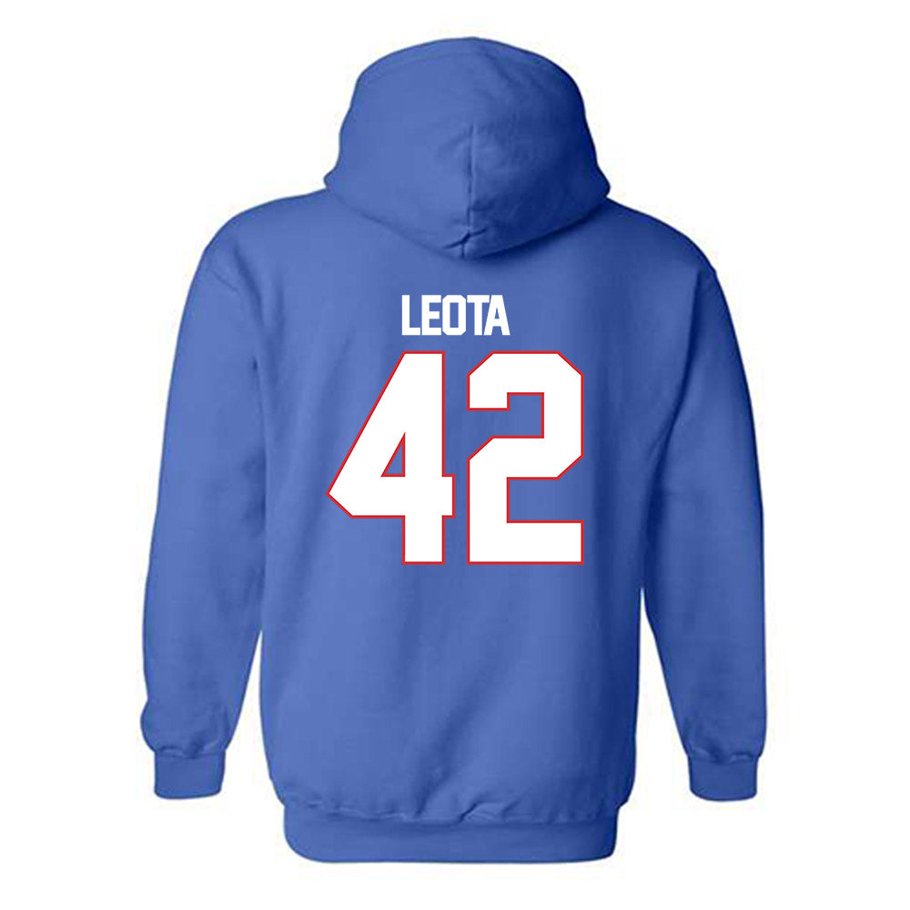 LA Tech - NCAA Football : Siosifa Leota - Generic Shersey Hooded Sweatshirt-1
