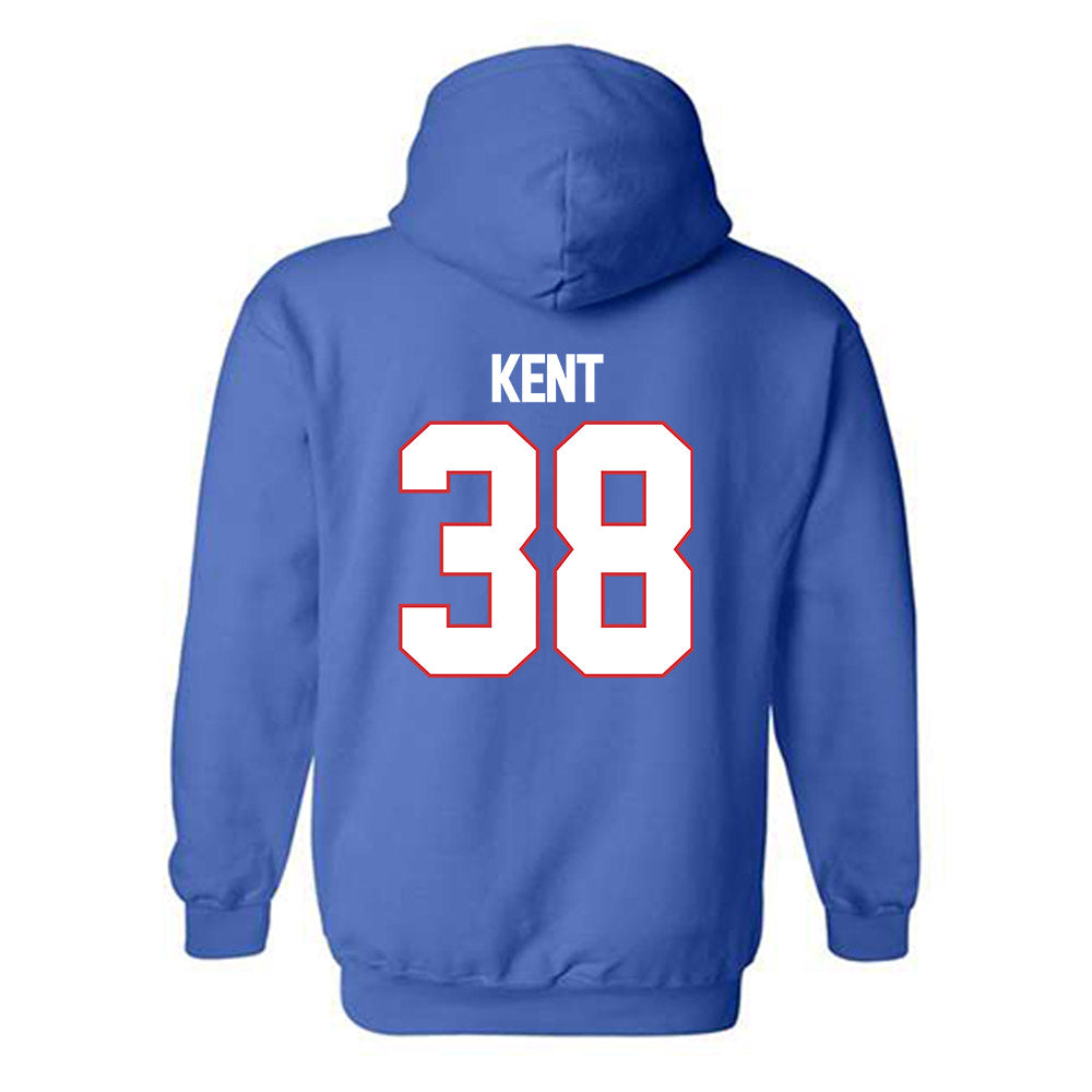 LA Tech - NCAA Football : Kaegank Kent - Generic Shersey Hooded Sweatshirt-1