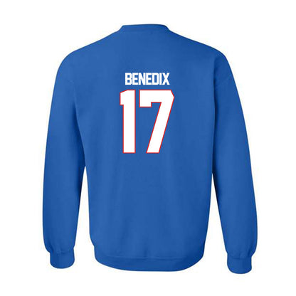 LA Tech - NCAA Football : Dane Benedix - Generic Shersey Crewneck Sweatshirt-1