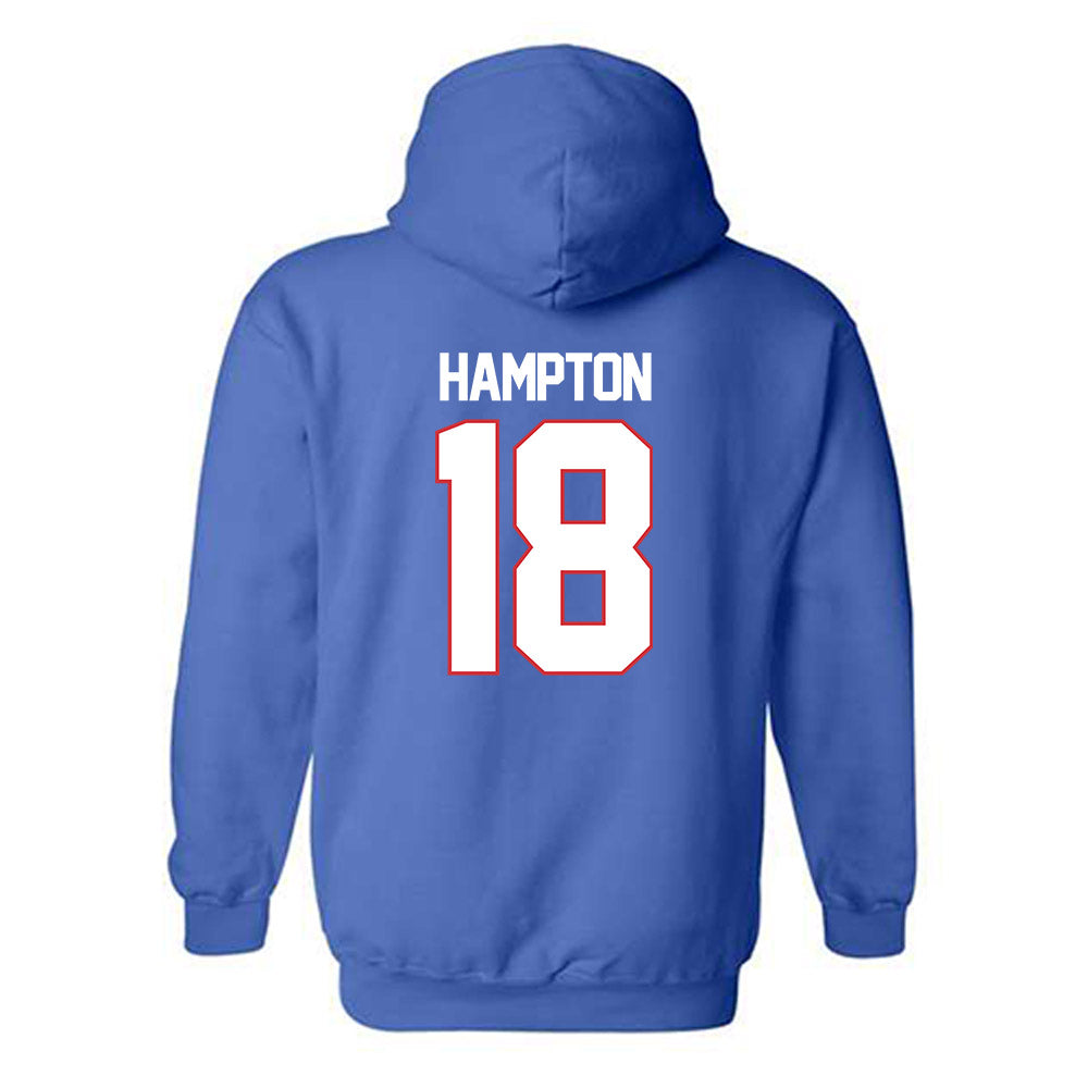 LA Tech - NCAA Football : Jaitlin Hampton - Generic Shersey Hooded Sweatshirt-1