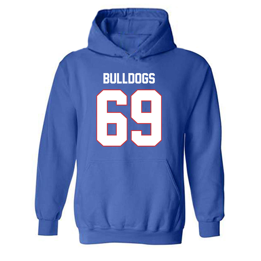 LA Tech - NCAA Football : Trent Sims - Generic Shersey Hooded Sweatshirt-0