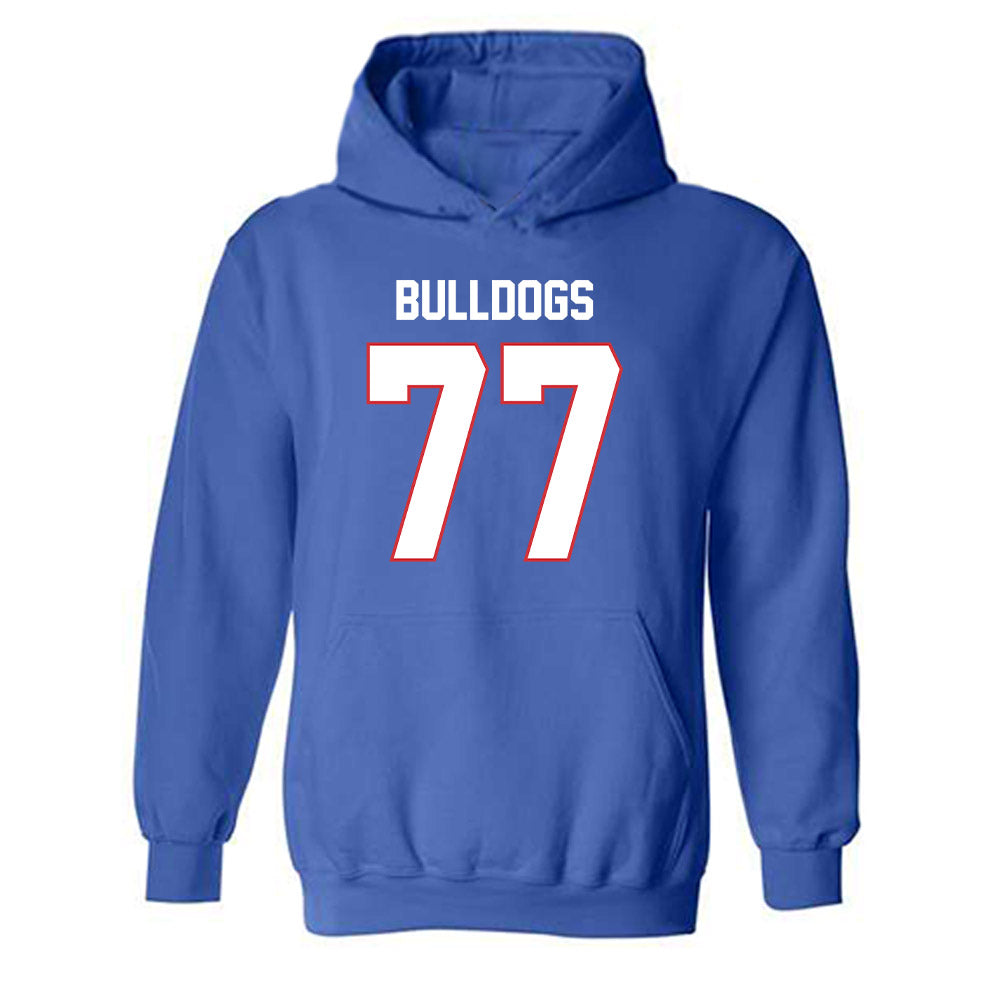 LA Tech - NCAA Football : Aric Adcock - Generic Shersey Hooded Sweatshirt-0