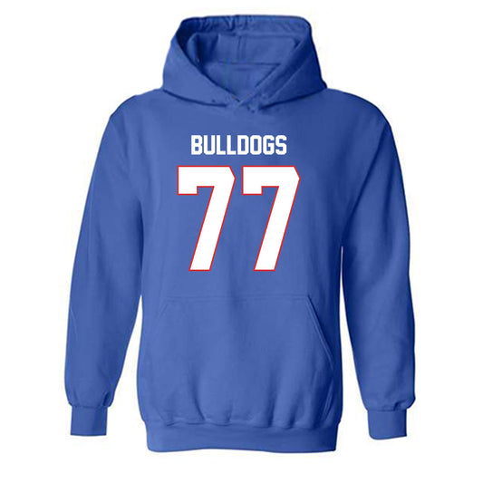 LA Tech - NCAA Football : Aric Adcock - Generic Shersey Hooded Sweatshirt-0