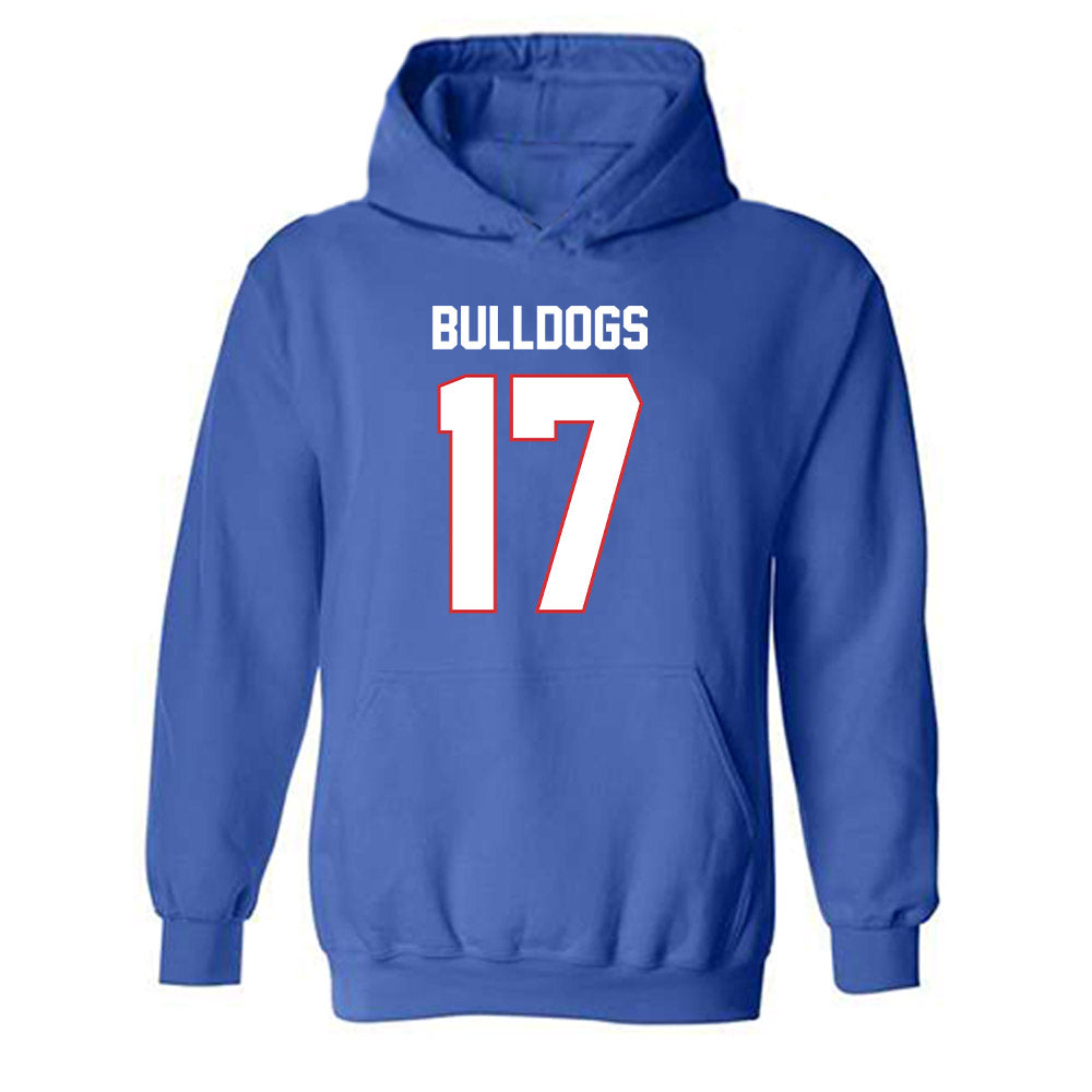 LA Tech - NCAA Football : Demario Bookhart - Generic Shersey Hooded Sweatshirt-0