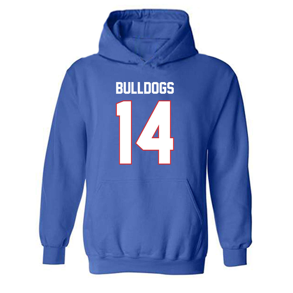 LA Tech - NCAA Football : Jordan Mcrae - Generic Shersey Hooded Sweatshirt-0