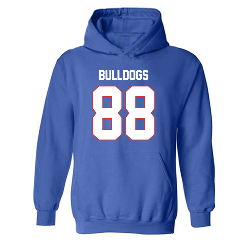 LA Tech - NCAA Football : Johnnie Thiel IV - Generic Shersey Hooded Sweatshirt-0
