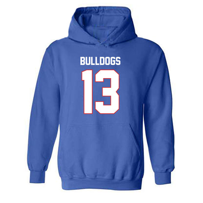 LA Tech - NCAA Football : Michael Kirby - Generic Shersey Hooded Sweatshirt-0