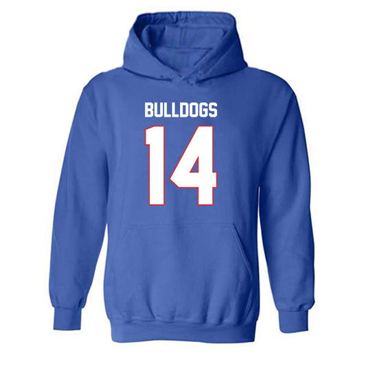 LA Tech - NCAA Football : Damien Richard II - Generic Shersey Hooded Sweatshirt-0