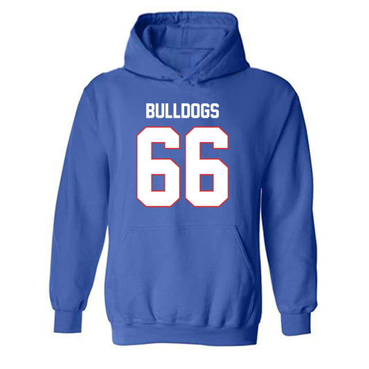 LA Tech - NCAA Football : Will Hutchens - Generic Shersey Hooded Sweatshirt-0