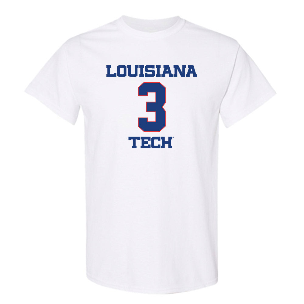 LA Tech - NCAA Men's Basketball : A.J. Bates - Generic Shersey T-Shirt-0