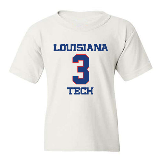 LA Tech - NCAA Men's Basketball : A.J. Bates - Generic Shersey Youth T-Shirt-0