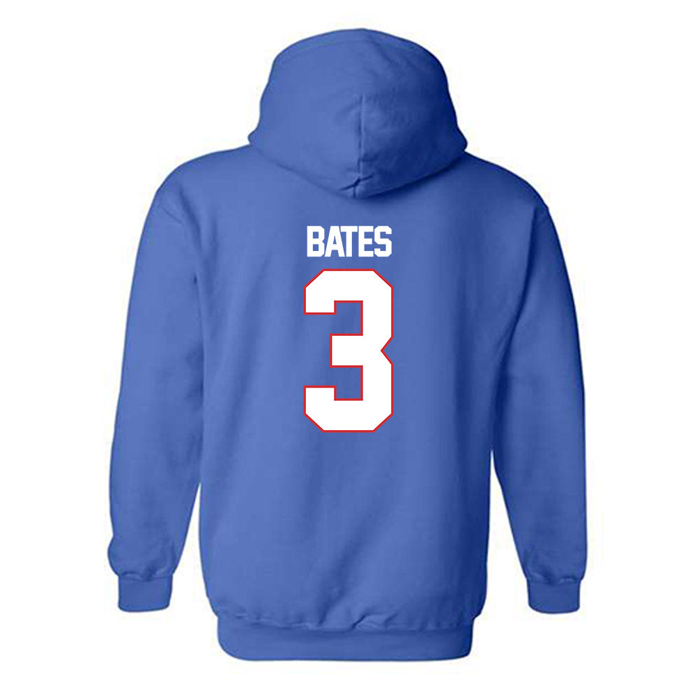 LA Tech - NCAA Men's Basketball : A.J. Bates - Generic Shersey Hooded Sweatshirt-1