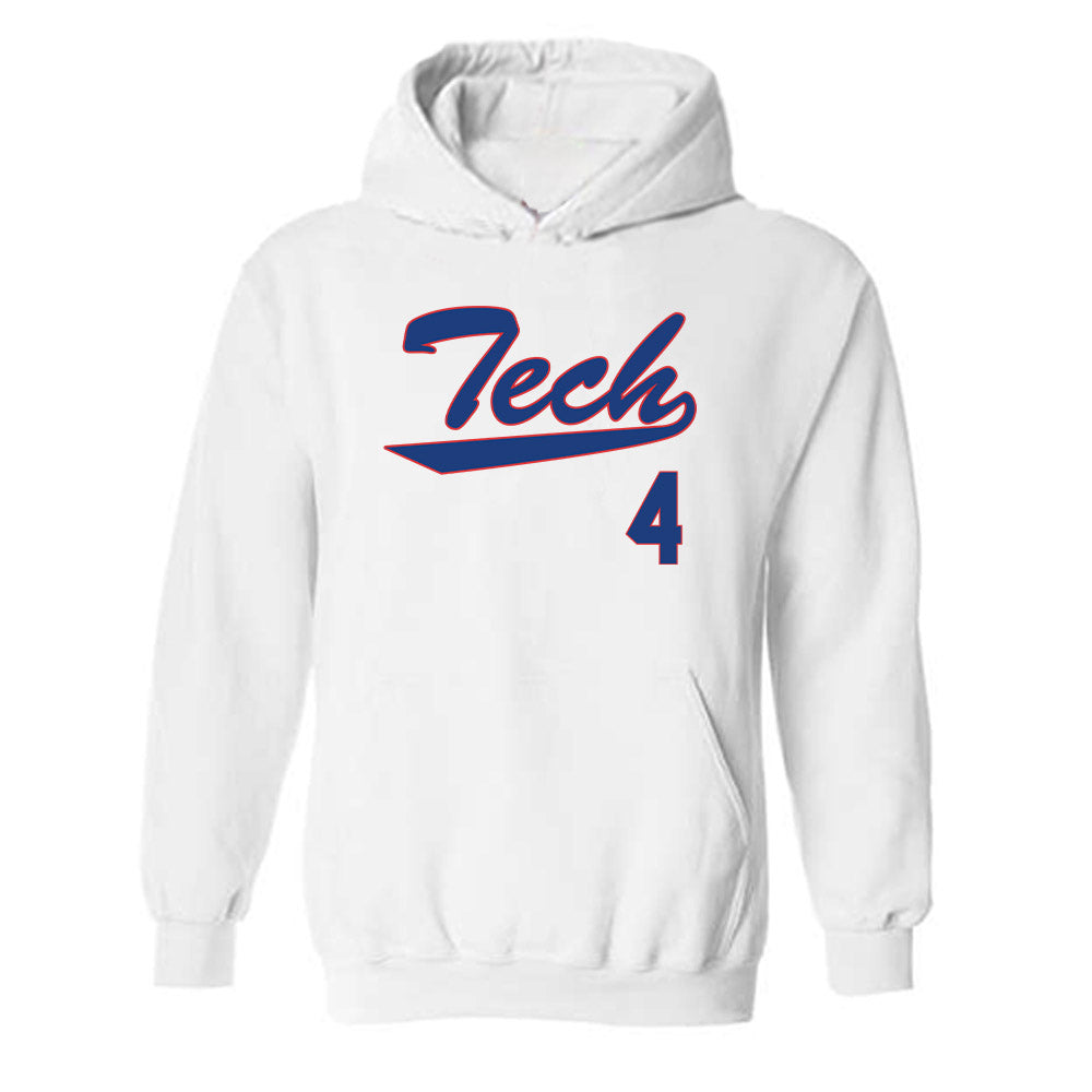 LA Tech - NCAA Softball : Maddy Stringer - Generic Shersey Hooded Sweatshirt-0