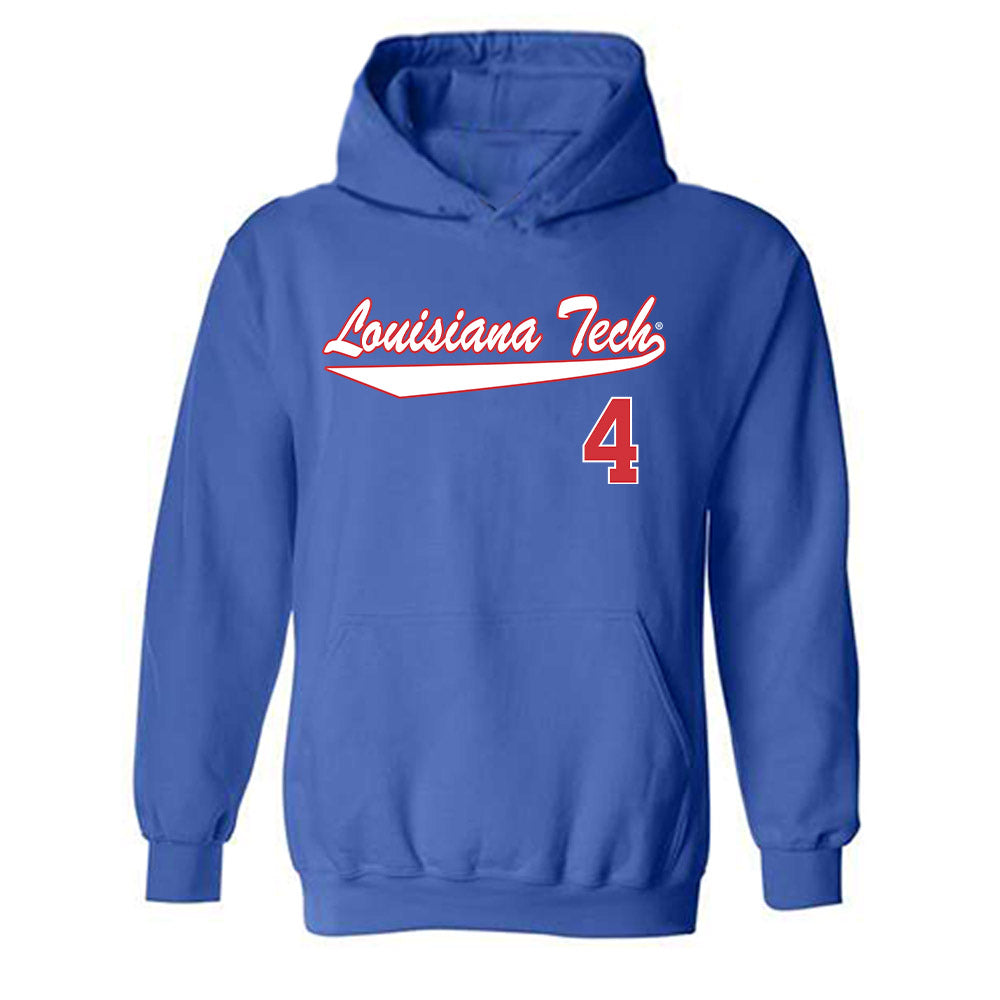 LA Tech - NCAA Softball : Maddy Stringer - Generic Shersey Hooded Sweatshirt-0