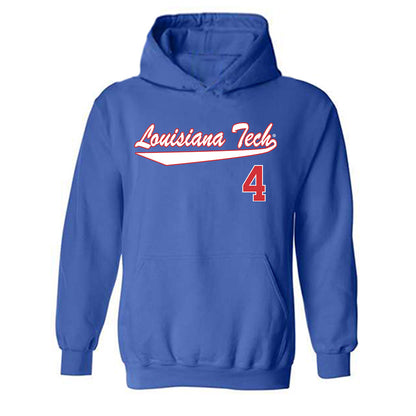 LA Tech - NCAA Softball : Maddy Stringer - Generic Shersey Hooded Sweatshirt-0