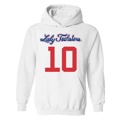 LA Tech - NCAA Women's Basketball : Melissa Mwanza - Generic Shersey Hooded Sweatshirt-0