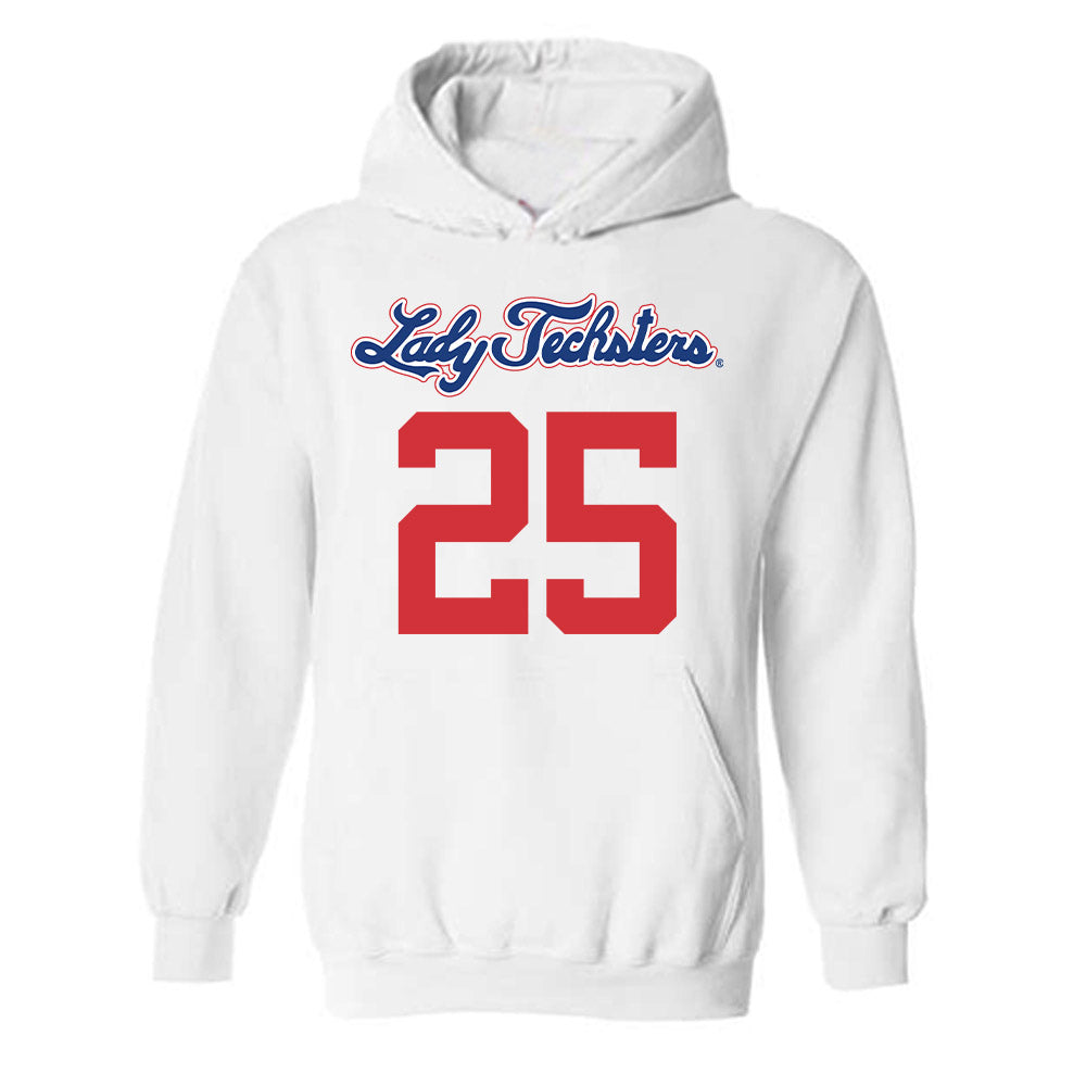 LA Tech - NCAA Women's Basketball : Averi Aaron - Generic Shersey Hooded Sweatshirt
