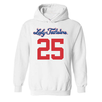 LA Tech - NCAA Women's Basketball : Averi Aaron - Generic Shersey Hooded Sweatshirt