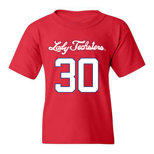 LA Tech - NCAA Women's Basketball : Kaleigh Thompson - Youth T-Shirt-0