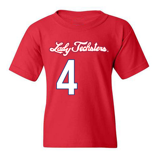 LA Tech - NCAA Women's Basketball : Joy Madison key - Youth T-Shirt-0