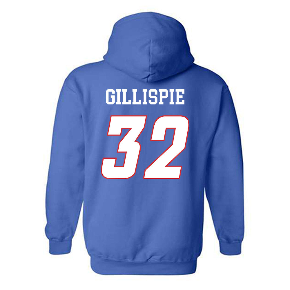 LA Tech - NCAA Women's Volleyball : Zari Gillispie - Replica Shersey Hooded Sweatshirt-1