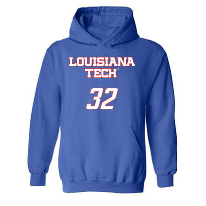 LA Tech - NCAA Women's Volleyball : Zari Gillispie - Replica Shersey Hooded Sweatshirt-0