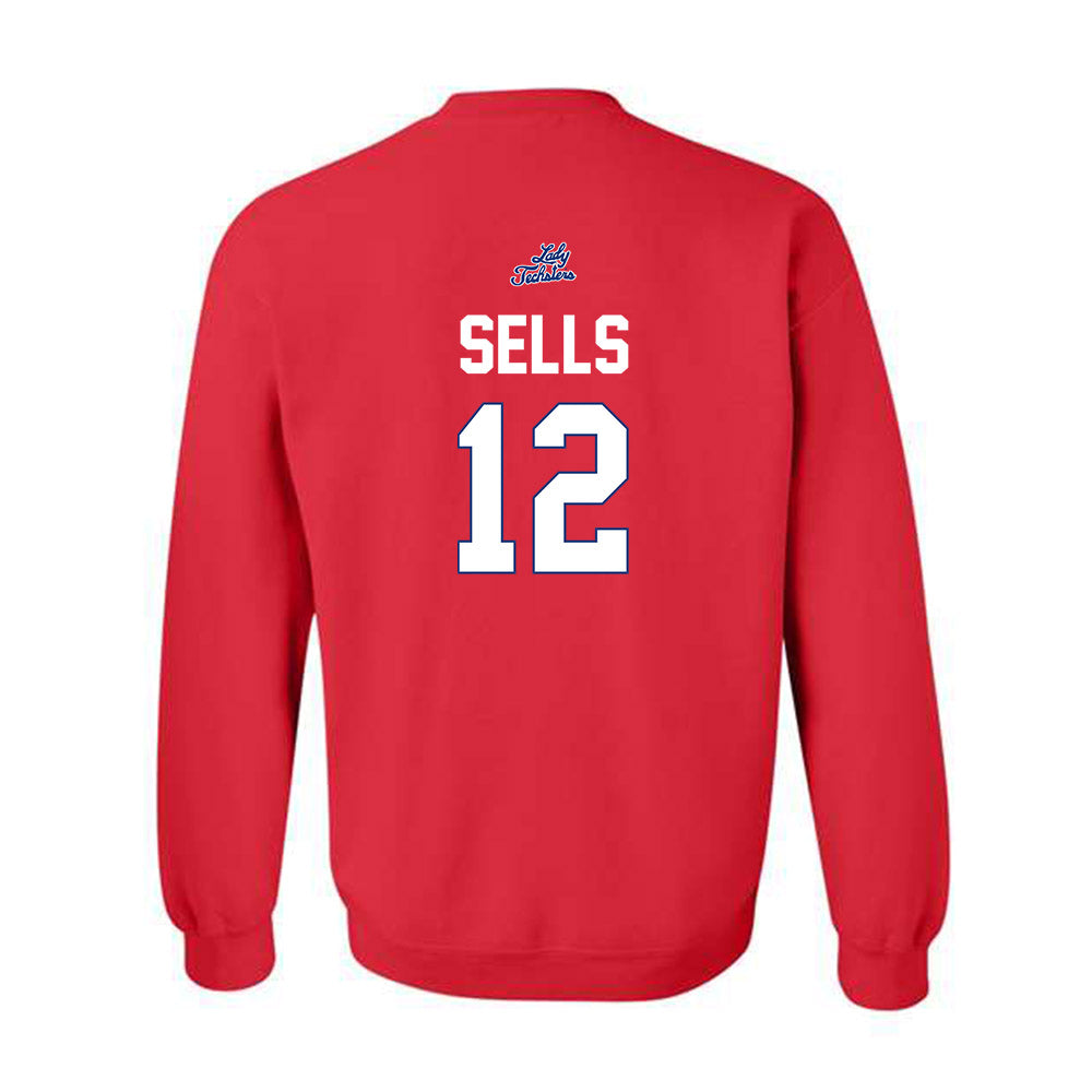 LA Tech - NCAA Women's Volleyball : Abbigayl Sells - Replica Shersey Crewneck Sweatshirt-1