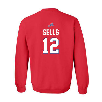 LA Tech - NCAA Women's Volleyball : Abbigayl Sells - Replica Shersey Crewneck Sweatshirt-1