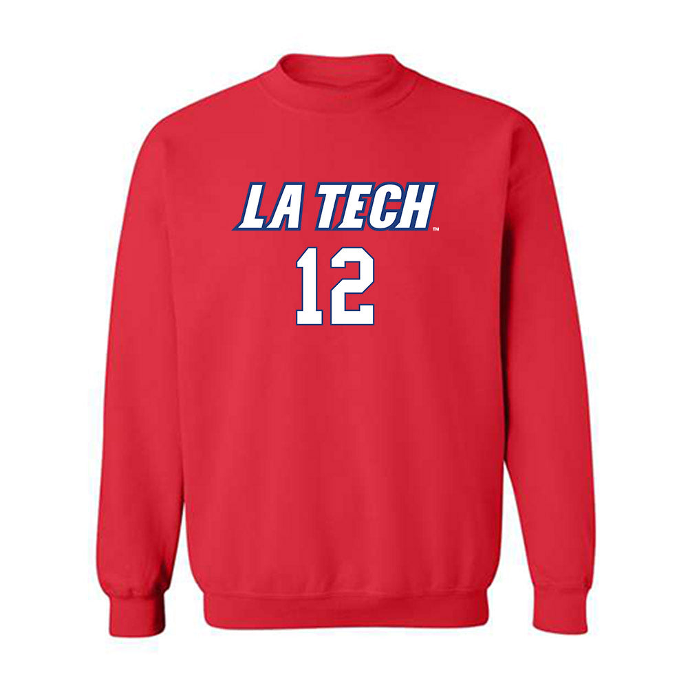 LA Tech - NCAA Women's Volleyball : Abbigayl Sells - Replica Shersey Crewneck Sweatshirt-0
